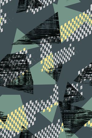 几何印花华亿平台图片