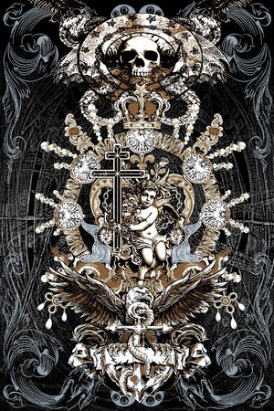 复古印花华亿平台图片