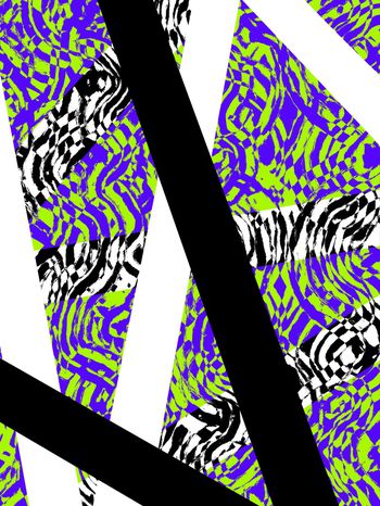 线条印花华亿平台图片