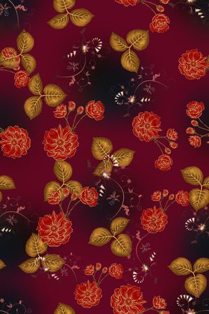 连衣裙印花华亿平台图片