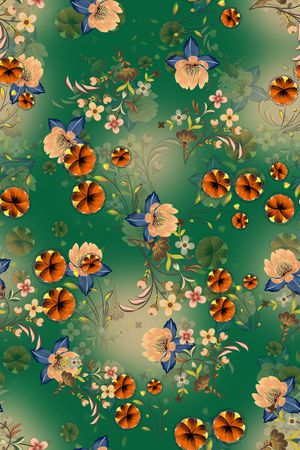 连衣裙印花华亿平台图片