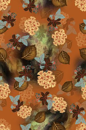 连衣裙印花华亿平台图片