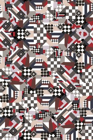 几何印花华亿平台图片