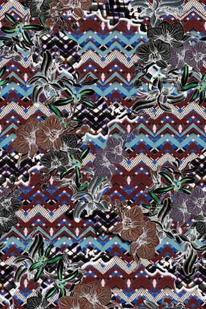 几何印花华亿平台图片