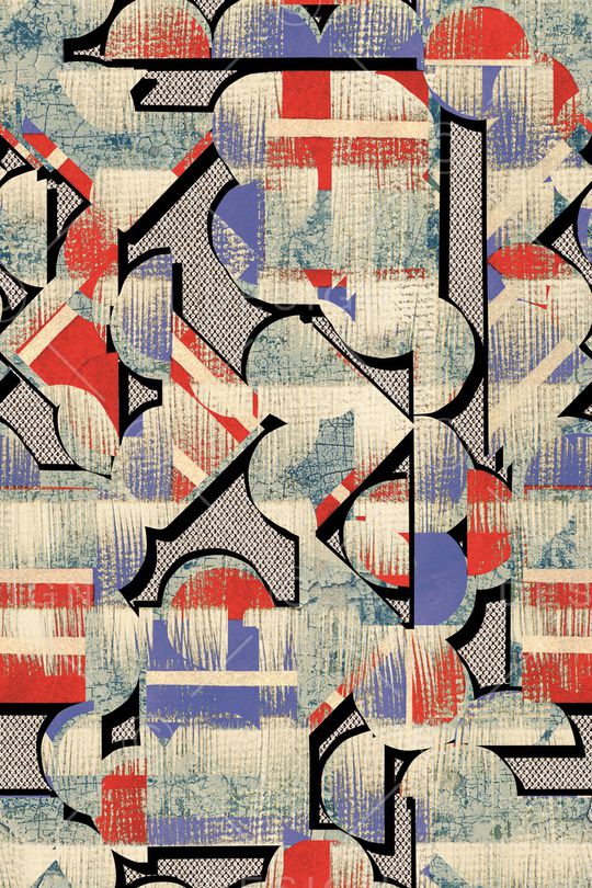 几何印花华亿平台图片