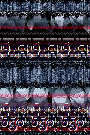 民族花卉印花华亿平台图片