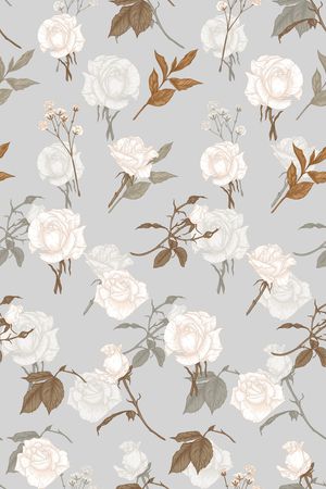 清爽底花卉印花华亿平台图片