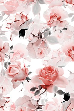 清爽底花卉印花华亿平台图片