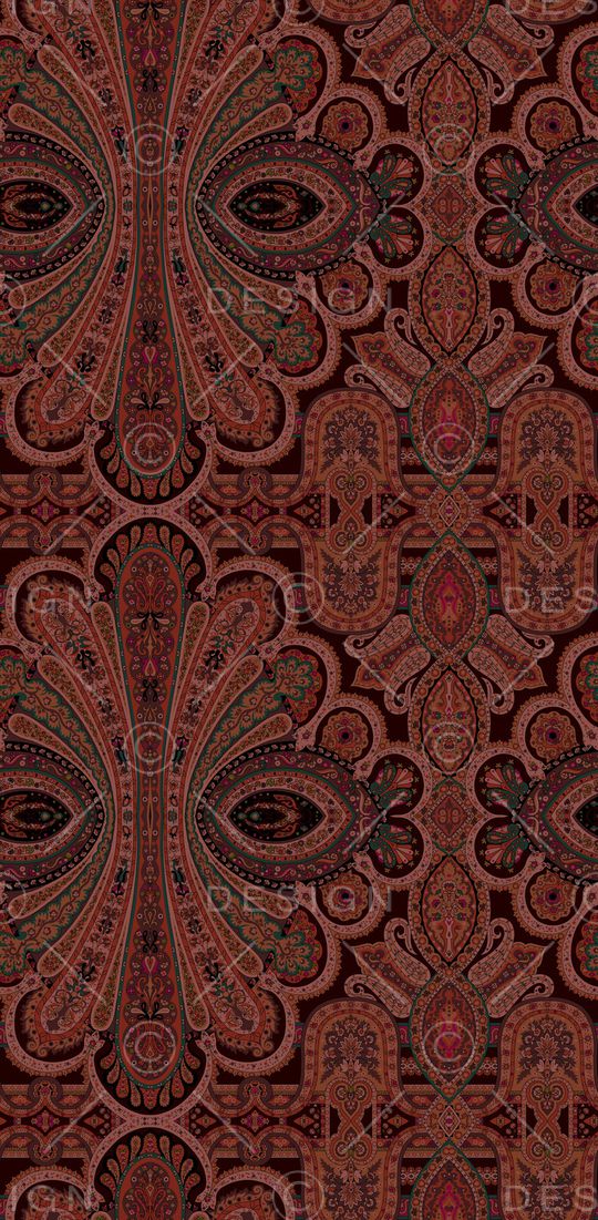 佩斯利印花华亿平台图片