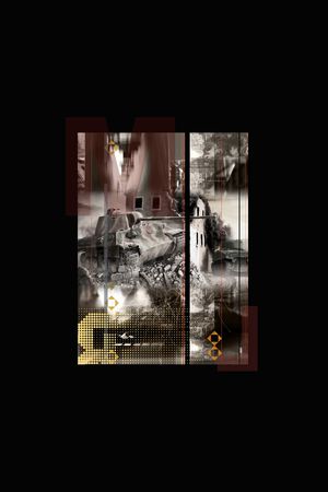 胸前独幅印花华亿平台图片