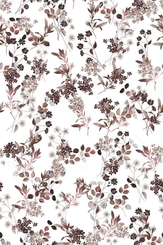 清爽底花卉印花华亿平台图片