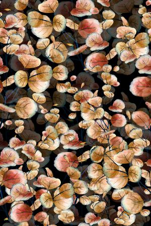 绿植树叶印花华亿平台图片