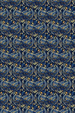 民族花卉印花华亿平台图片