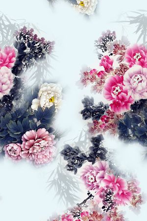 旗袍印花华亿平台图片