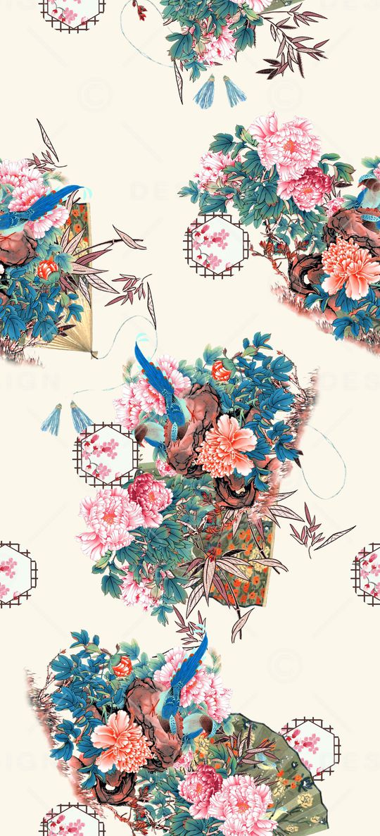 旗袍印花华亿平台图片