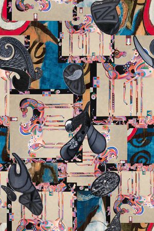 几何印花华亿平台图片