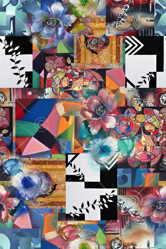 几何印花华亿平台图片