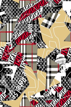 几何印花华亿平台图片