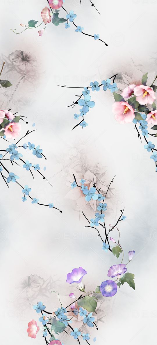 花卉印花华亿平台图片