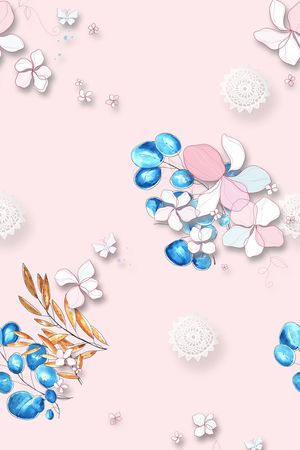 花卉印花华亿平台图片