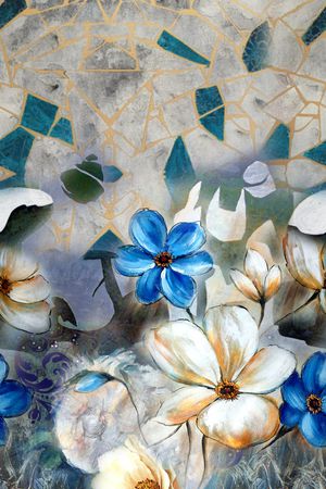 几何印花华亿平台图片