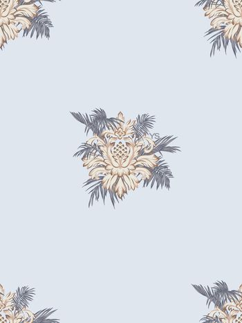 欧式定位花印花华亿平台图片