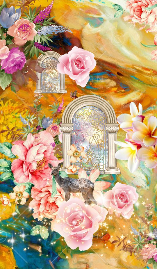 鲜花印花华亿平台图片