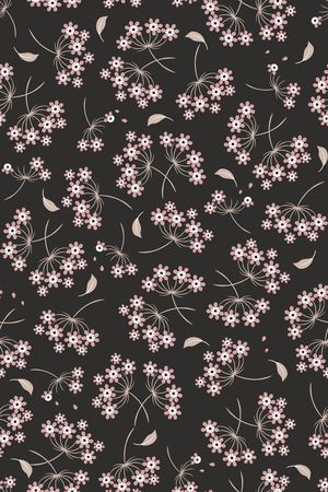 清爽底花卉印花华亿平台图片