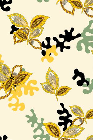 连衣裙印花华亿平台图片