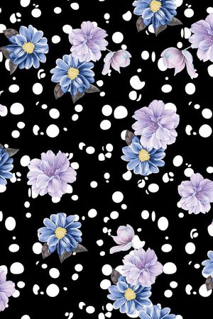 连衣裙印花华亿平台图片