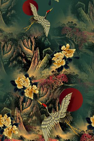 连衣裙印花华亿平台图片