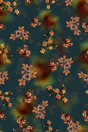 连衣裙印花华亿平台图片