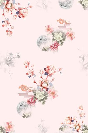 连衣裙印花华亿平台图片