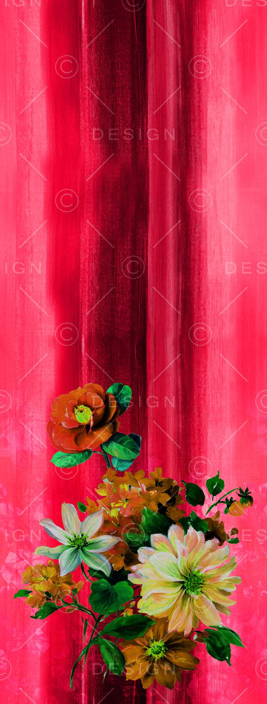 彩底花卉印花华亿平台图片