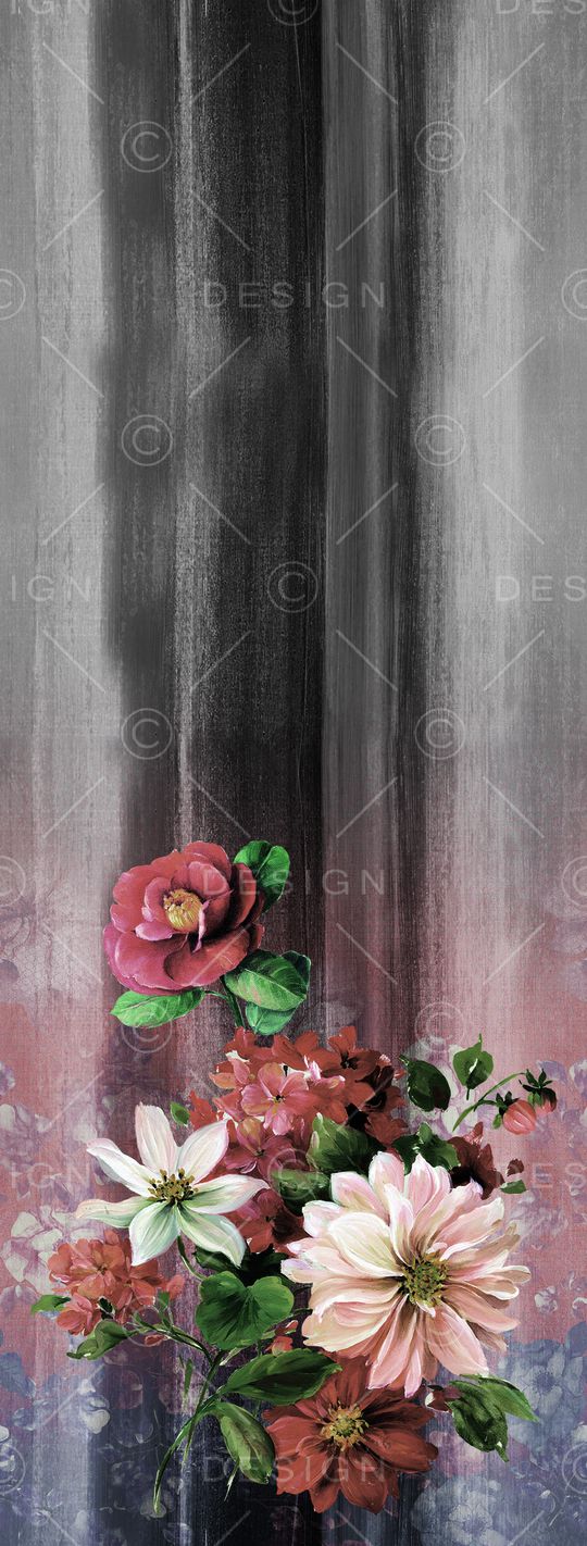 彩底花卉印花华亿平台图片