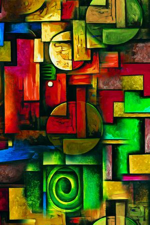 几何印花华亿平台图片