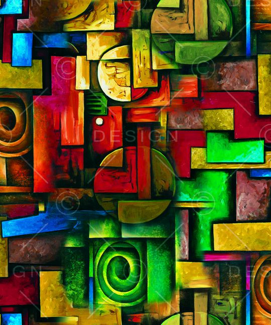 几何印花华亿平台图片