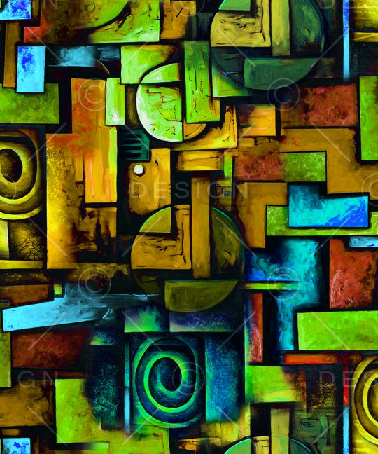 几何印花华亿平台图片