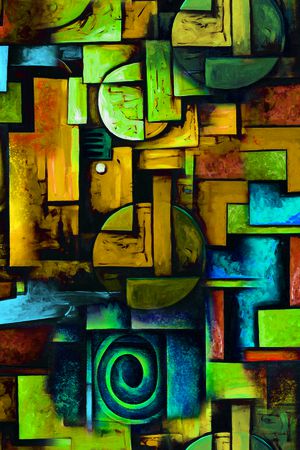 几何印花华亿平台图片