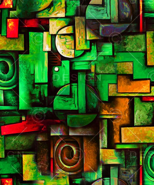 几何印花华亿平台图片