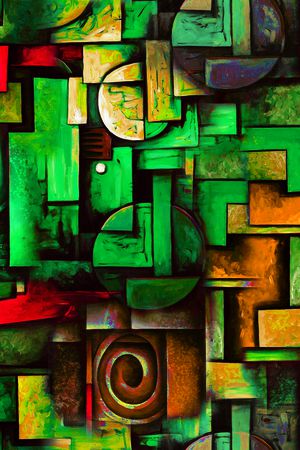 几何印花华亿平台图片