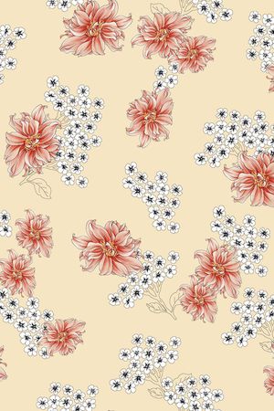 连衣裙印花华亿平台图片