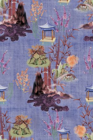 连衣裙印花华亿平台图片