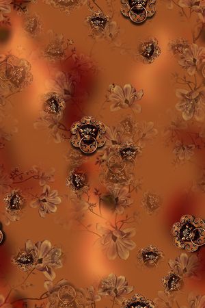 连衣裙印花华亿平台图片