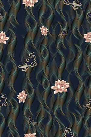 连衣裙印花华亿平台图片