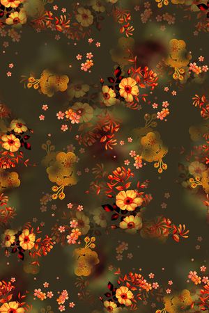 连衣裙印花华亿平台图片