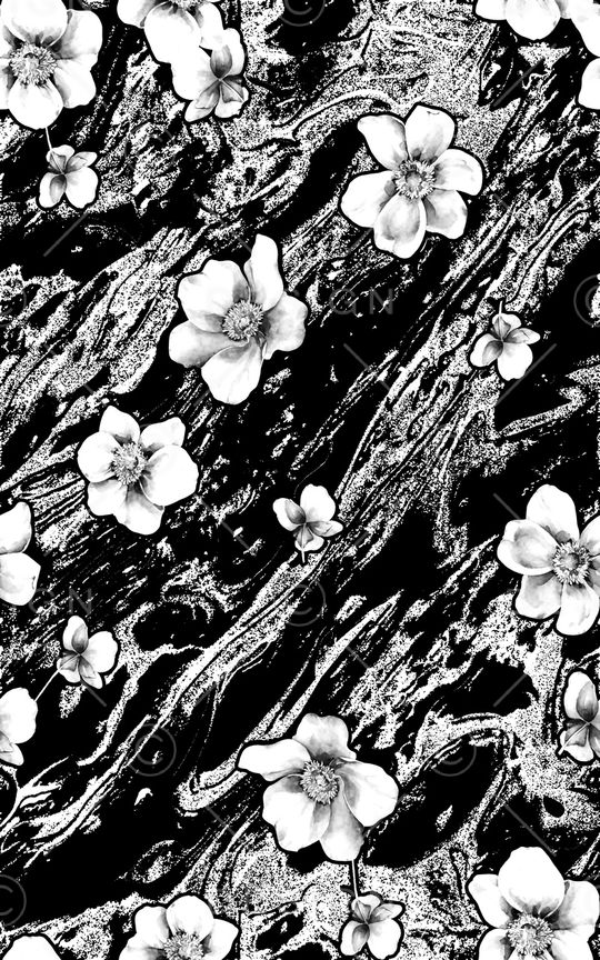 黑白华亿平台印花华亿平台图片