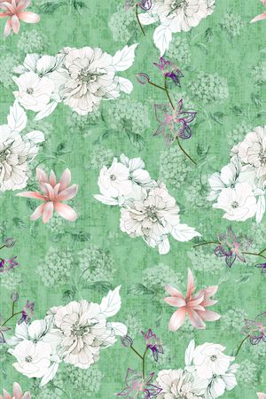 绿植树叶印花华亿平台图片