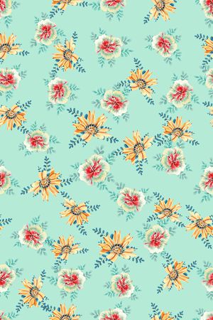 连衣裙印花华亿平台图片