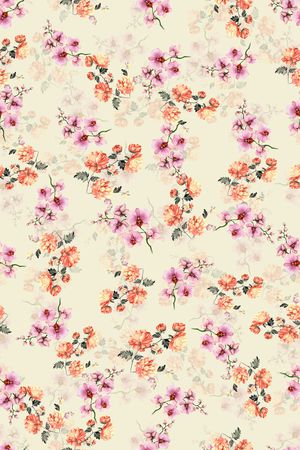 连衣裙印花华亿平台图片